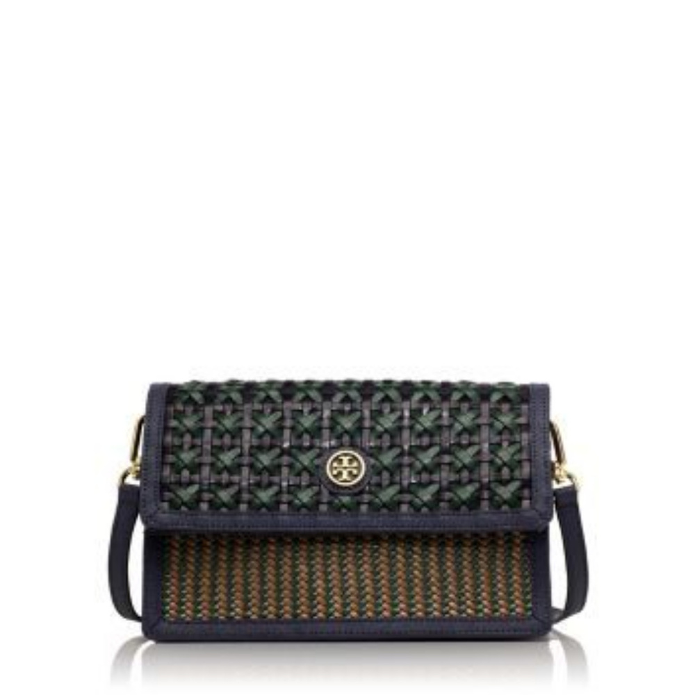 NWT - Tory Burch Robinson Woven Crossbody Bag